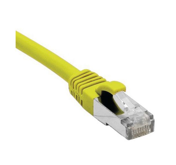 Cordon RJ45 catégorie 6 F/UTP LSOH snagless jaune - 0,3 m