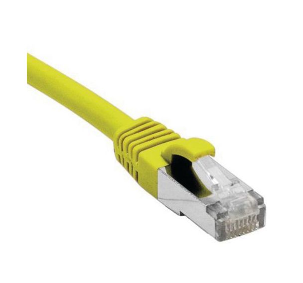 Cordon RJ45 catégorie 6 F/UTP LSOH snagless jaune - 1 m