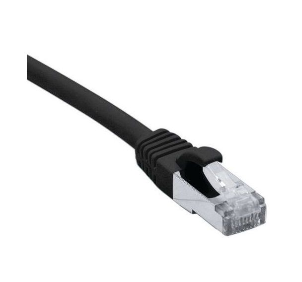 Cordon RJ45 catégorie 6 F/UTP LSOH snagless noir - 15 m