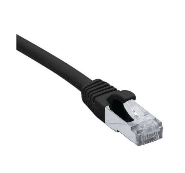 Cordon RJ45 catégorie 6 F/UTP LSOH snagless noir - 25 m