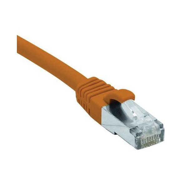 Cordon RJ45 catégorie 6 F/UTP LSOH snagless orange - 30 m