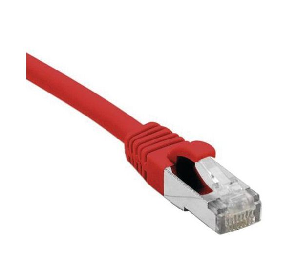 Cordon RJ45 catégorie 6 F/UTP LSOH snagless rouge - 0,5 m