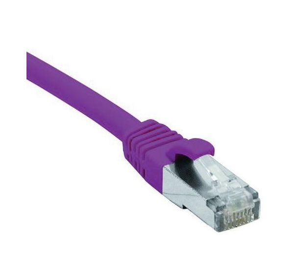 Cordon RJ45 catégorie 6 F/UTP LSOH snagless violet - 10 m
