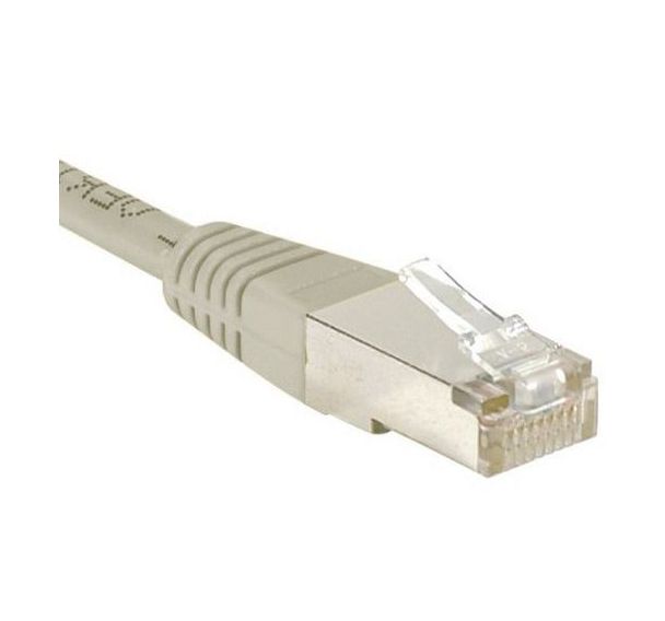 Cordon RJ45 catégorie 6 F/UTP gris - 0,3 m