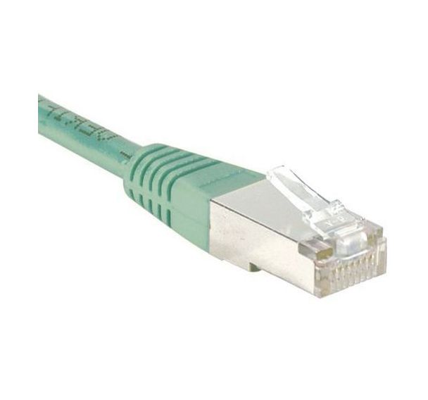 Cordon RJ45 catégorie 6 F/UTP vert - 15 m