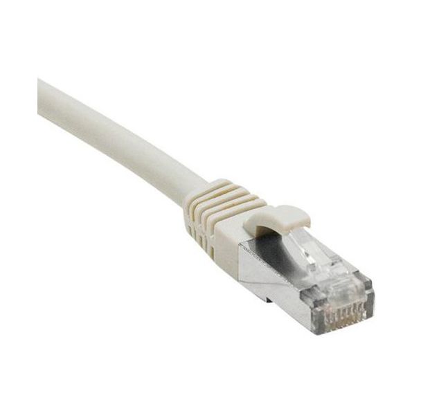 Cordon RJ45 catégorie 6 S/FTP LSOH snagless gris - 0,5 m