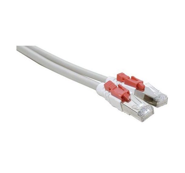 Cordon RJ45 catégorie 6 S/FTP à verrouillage gris - 3 m
