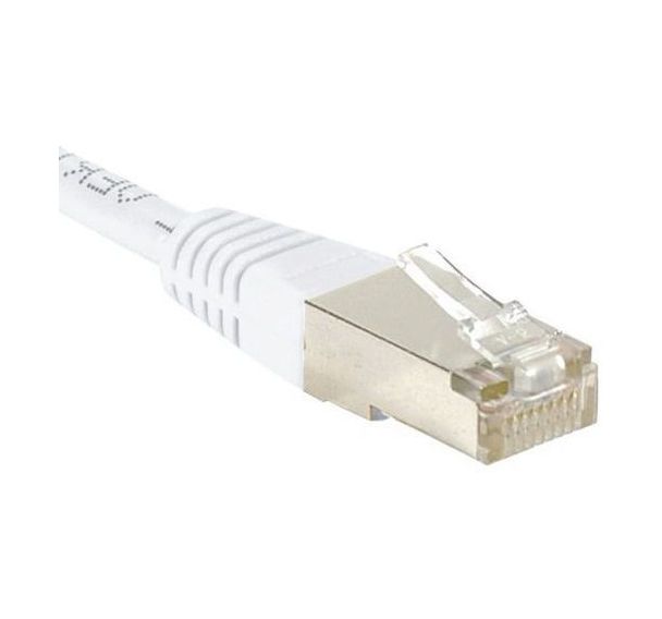 Cordon RJ45 catégorie 6 S/FTP blanc - 15 m