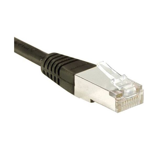 Cordon RJ45 catégorie 6 S/FTP noir - 2 m