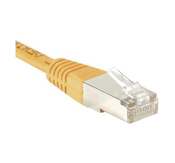 Cordon RJ45 catégorie 6 S/FTP orange - 1 m