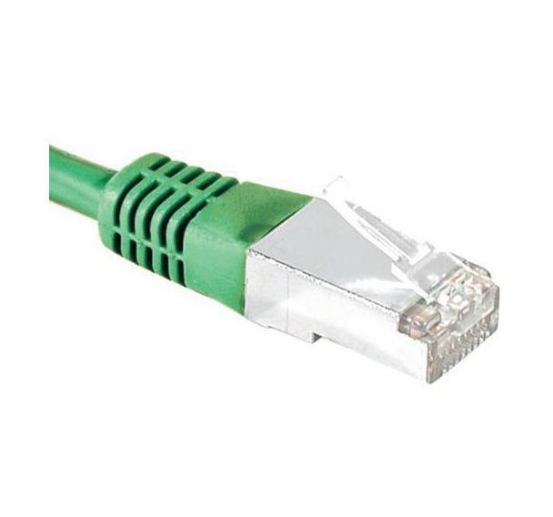 Cordon RJ45 catégorie 6 S/FTP vert - 0,5 m