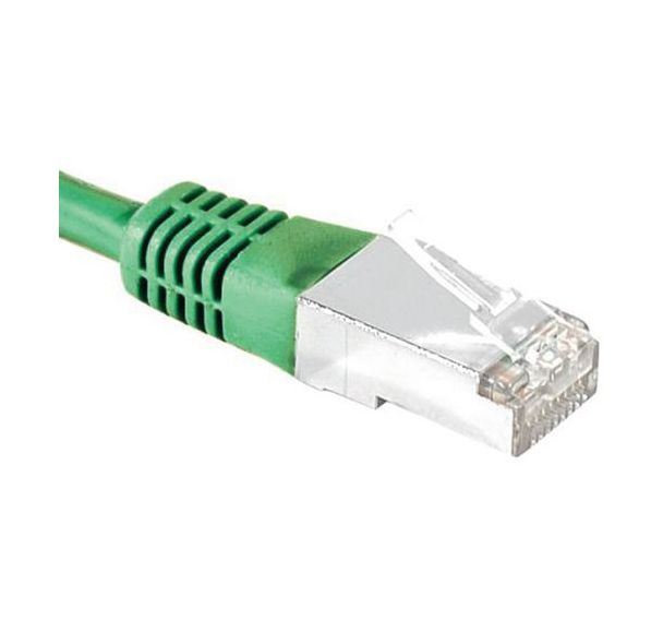Cordon RJ45 catégorie 6 S/FTP vert - 0,7 m