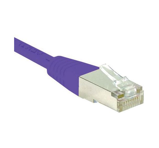 Cordon RJ45 catégorie 6 S/FTP violet - 15 m