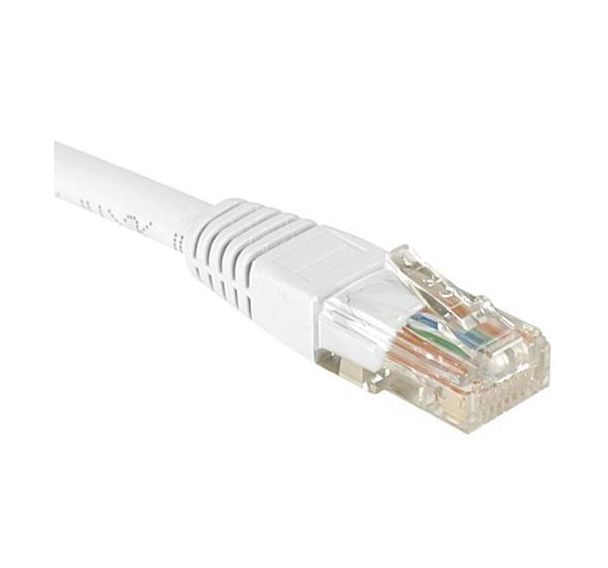 Cordon RJ45 catégorie 6 U/UTP blanc - 0,15 m