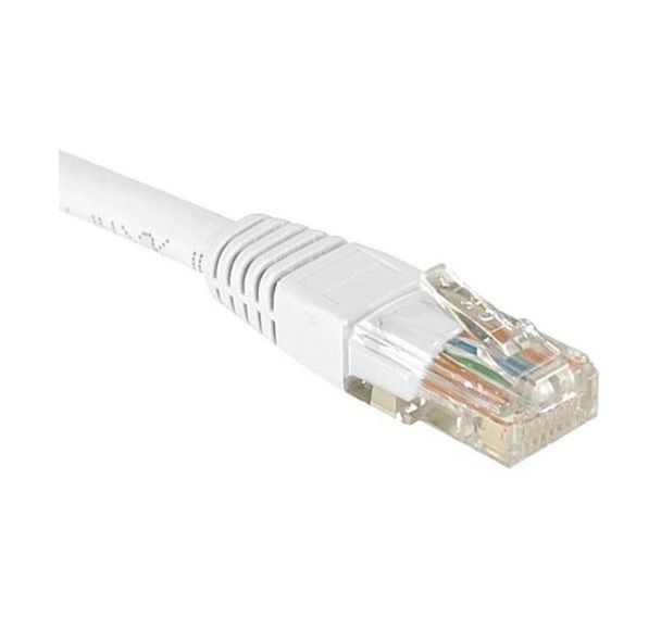 Cordon RJ45 catégorie 6 U/UTP blanc - 7 m