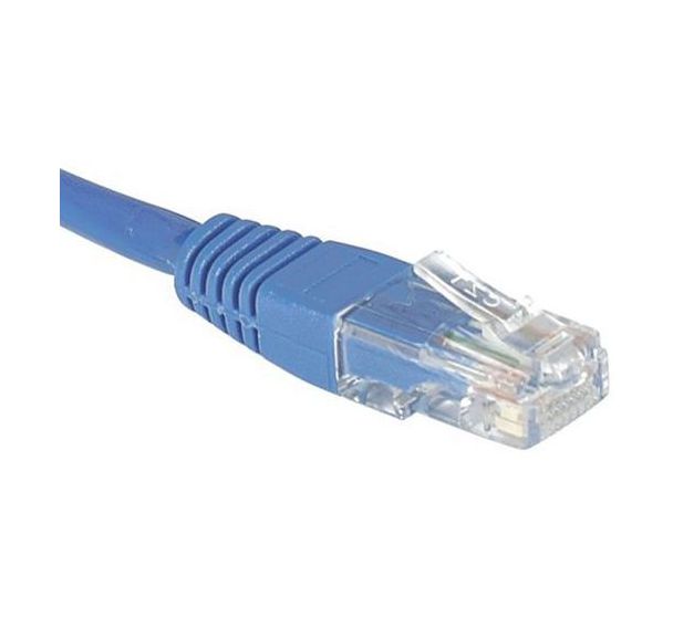 Cordon RJ45 catégorie 6 U/UTP bleu - 0,15 m