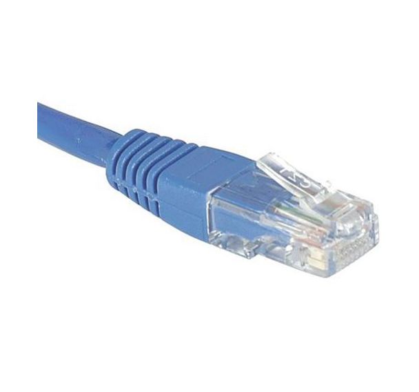 Cordon RJ45 catégorie 6 U/UTP bleu - 1,5 m