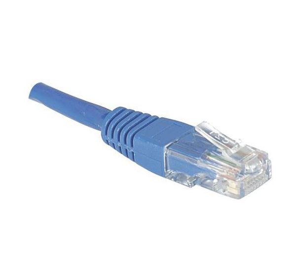 Cordon RJ45 catégorie 6 U/UTP bleu - 10 m
