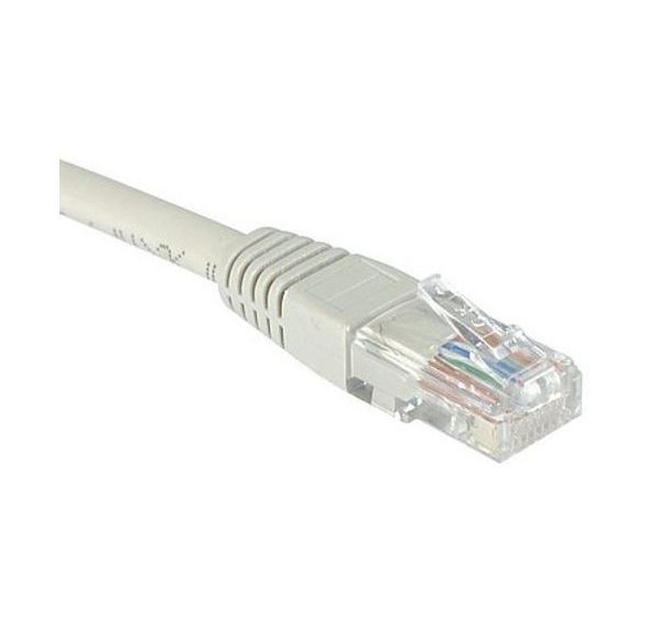 Cordon RJ45 catégorie 6 U/UTP gris - 0,3 m