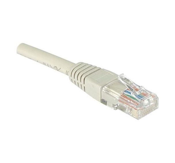 Cordon RJ45 catégorie 6 U/UTP gris - 0,5 m