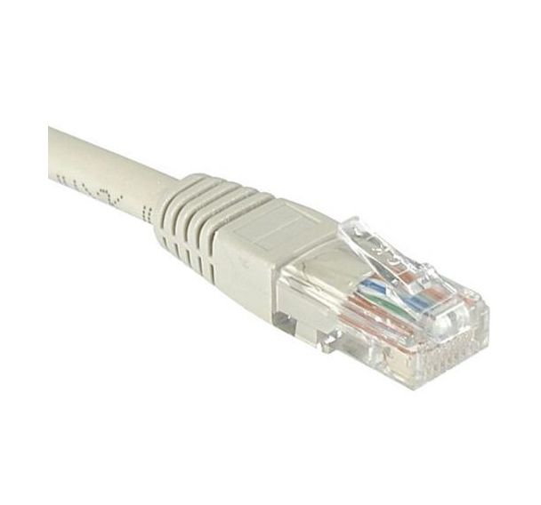 Cordon RJ45 catégorie 6 U/UTP gris - 1,5 m