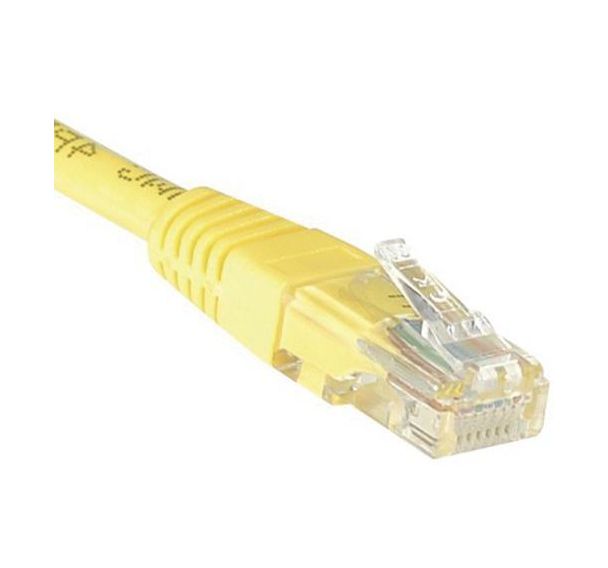 Cordon RJ45 catégorie 6 U/UTP jaune - 0,15 m