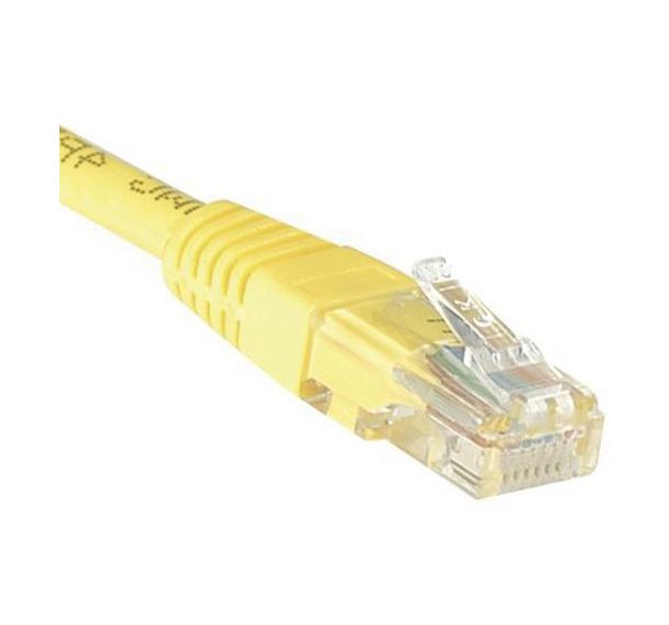 Cordon RJ45 catégorie 6 U/UTP jaune - 1,5 m