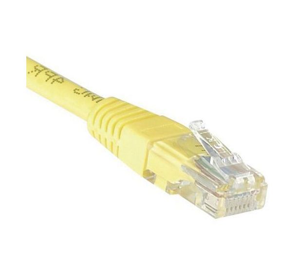 Cordon RJ45 catégorie 6 U/UTP jaune - 20 m
