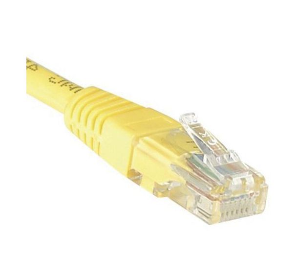 Cordon RJ45 catégorie 6 U/UTP jaune - 25 m