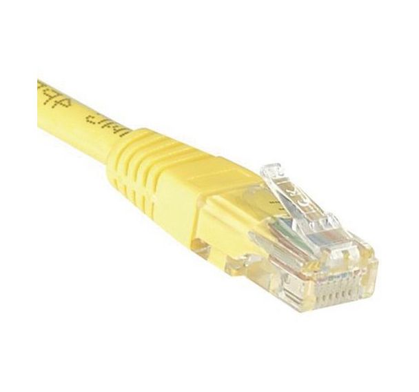 Cordon RJ45 catégorie 6 U/UTP jaune - 7 m