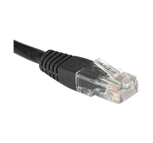 Cordon RJ45 catégorie 6 U/UTP noir - 7 m