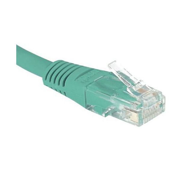 Cordon RJ45 catégorie 6 U/UTP vert - 0,15 m