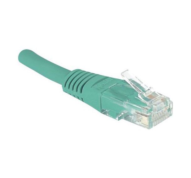 Cordon RJ45 catégorie 6 U/UTP vert - 10 m