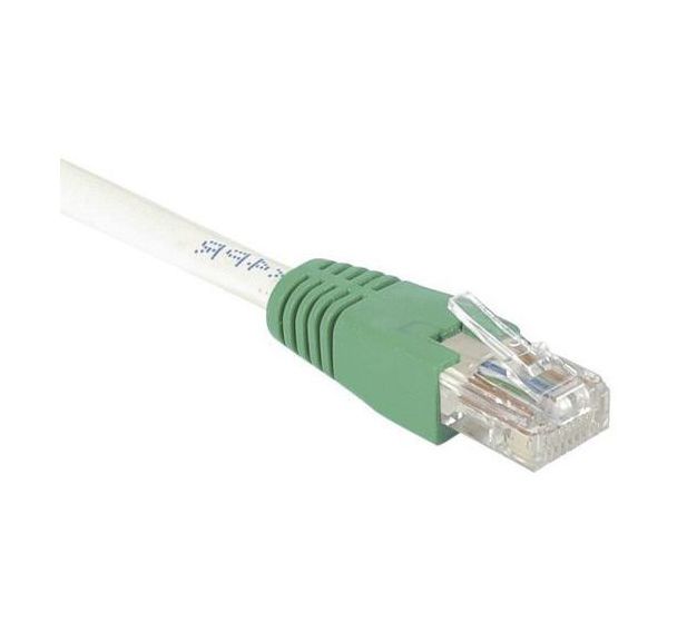 Cordon RJ45 croisé catégorie 6 S/FTP gris - 0,5 m