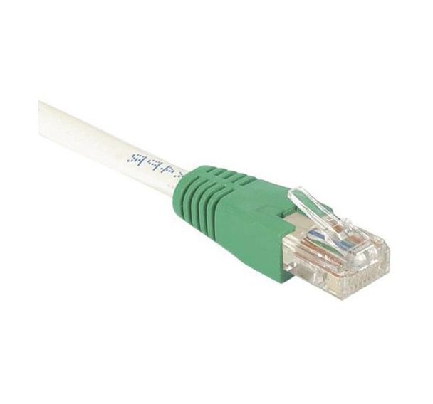 Cordon RJ45 croisé catégorie 6 S/FTP gris - 1 m