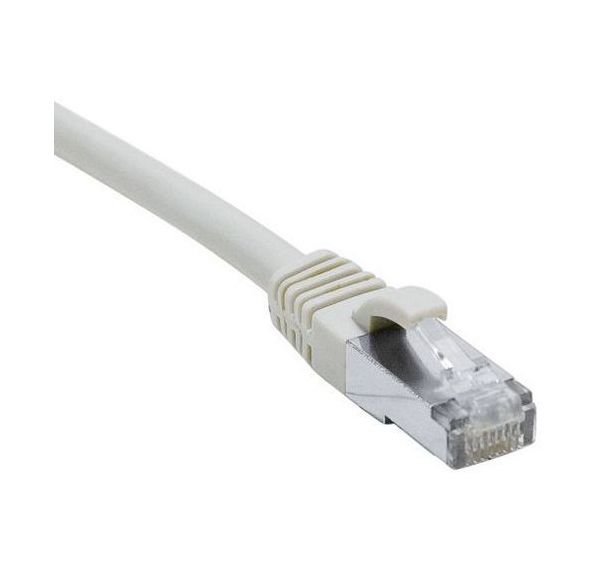 Cordon RJ45 sur câble catégorie 7 S/FTPLSOH gris 0,5m Dexlan