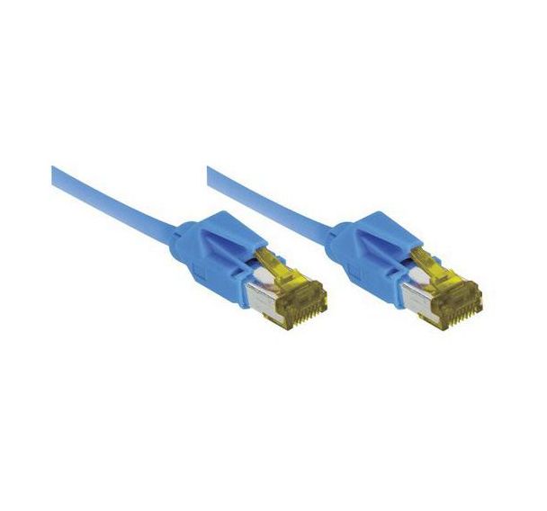 Cordon RJ45 sur câble catégorie 7 S/FTP LSOH bleu - 2 m
