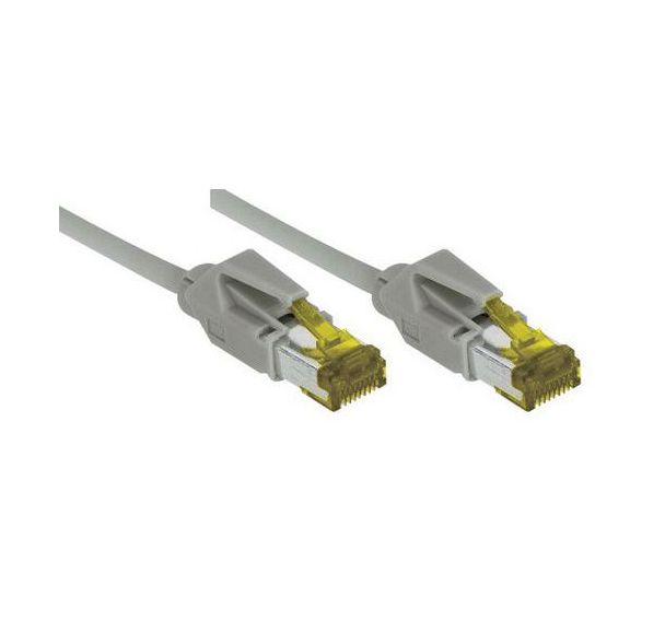 Cordon RJ45 sur câble catégorie 7 S/FTP LSOH gris - 0,5 m
