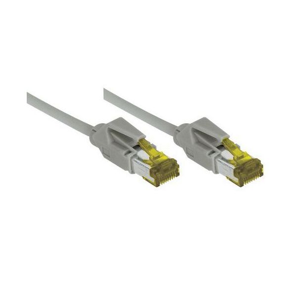 Cordon RJ45 sur câble catégorie 7 S/FTP LSOH gris - 1,5 m