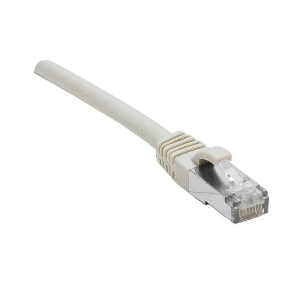 Cordon RJ45 sur câble catégorie 7 S/FTP LSOH gris 1m Dexlan