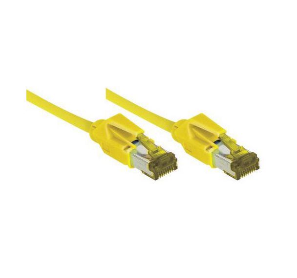 Cordon RJ45 sur câble catégorie 7 S/FTP LSOH jaune - 20 m