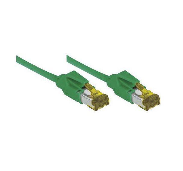 Cordon RJ45 sur câble catégorie 7 S/FTP LSOH vert - 10 m