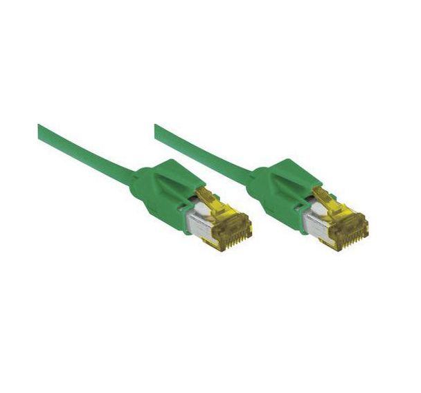 Cordon RJ45 sur câble catégorie 7 S/FTP LSOH vert - 1 m