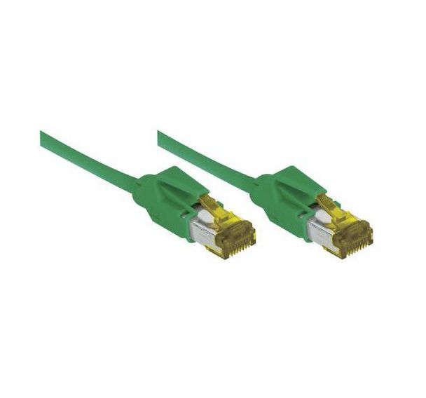 Cordon RJ45 sur câble catégorie 7 S/FTP LSOH vert - 2 m