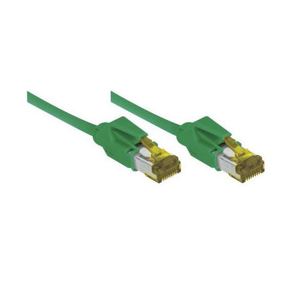 Cordon RJ45 sur câble catégorie 7 S/FTP LSOH vert - 5 m