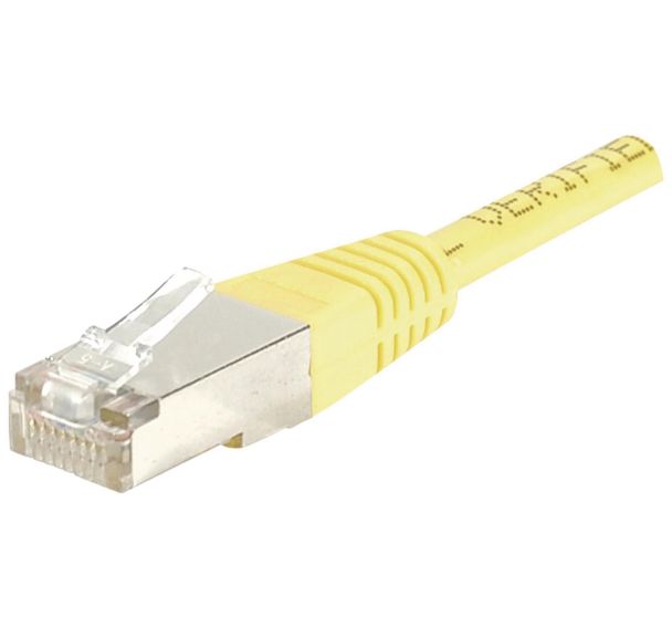 Cordon Rj45 Cat 5E F/Utp Jaune