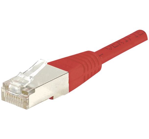 Cordon Rj45 Cat 6 F/Utp Rouge