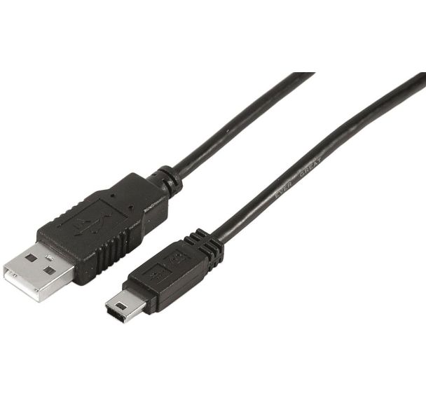 Câble USB 2.0 type A vers Mini USB type B Mâle/Mâle 1,5 m