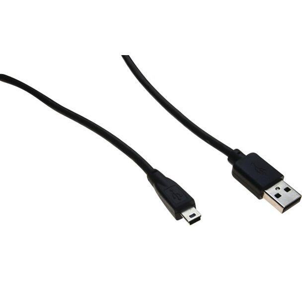 Cordon USB 2.0 type A et mini B - 1,0 m