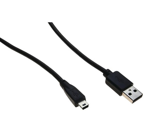 Cordon USB 2.0 type A et mini B - 1,5 m